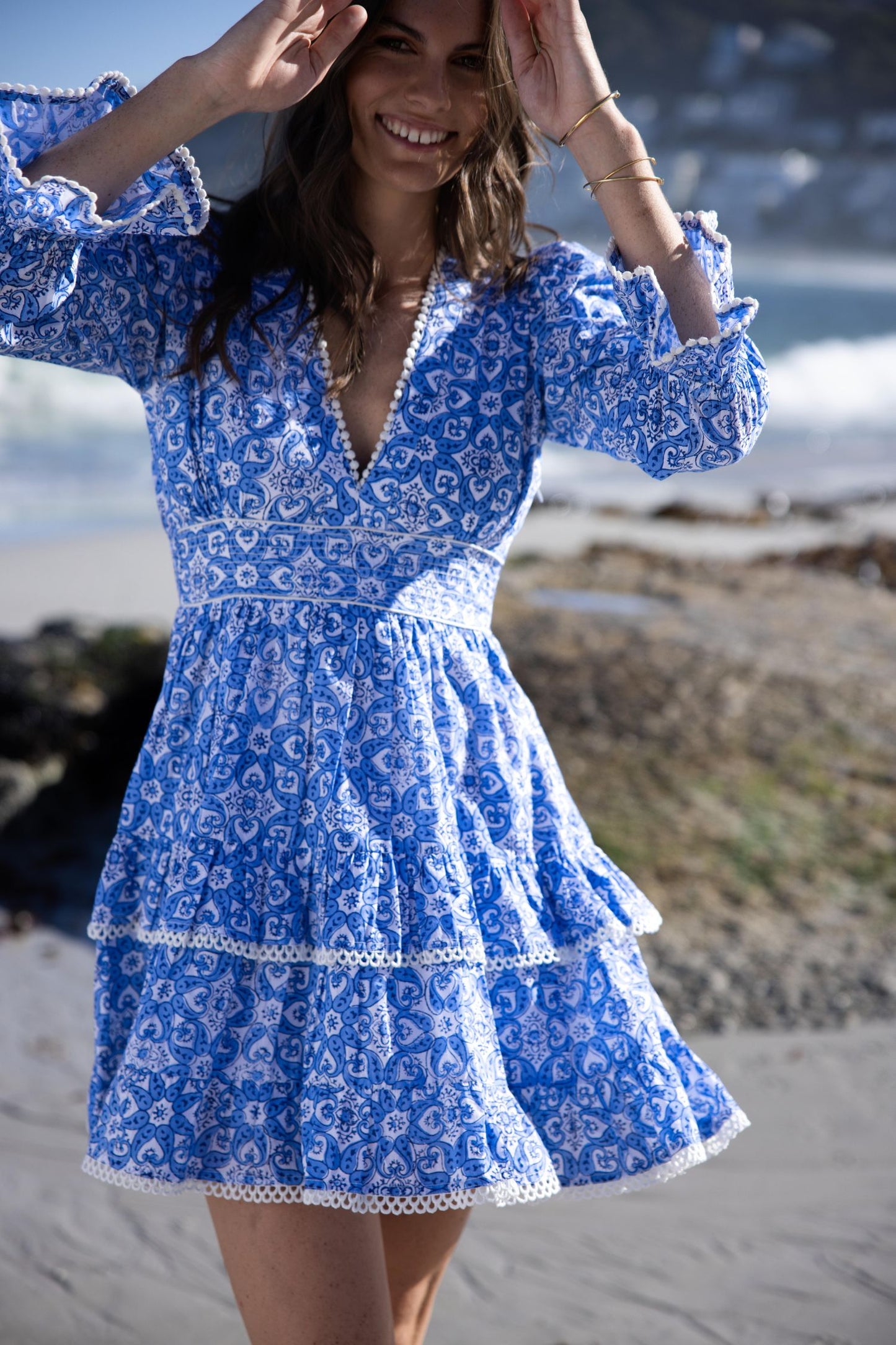 Eliza Mini - Blue Catherine Wheel