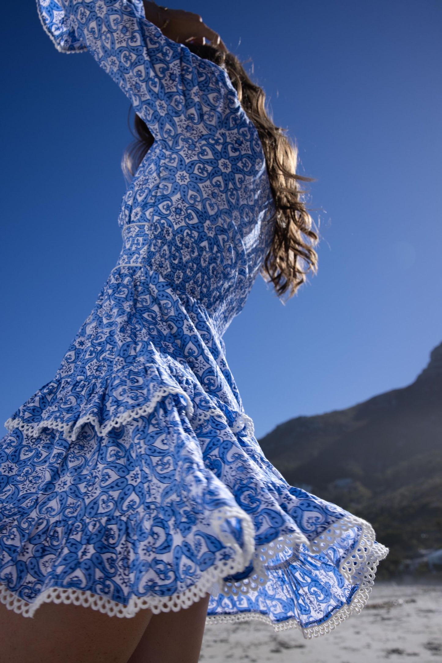 Eliza Mini - Blue Catherine Wheel