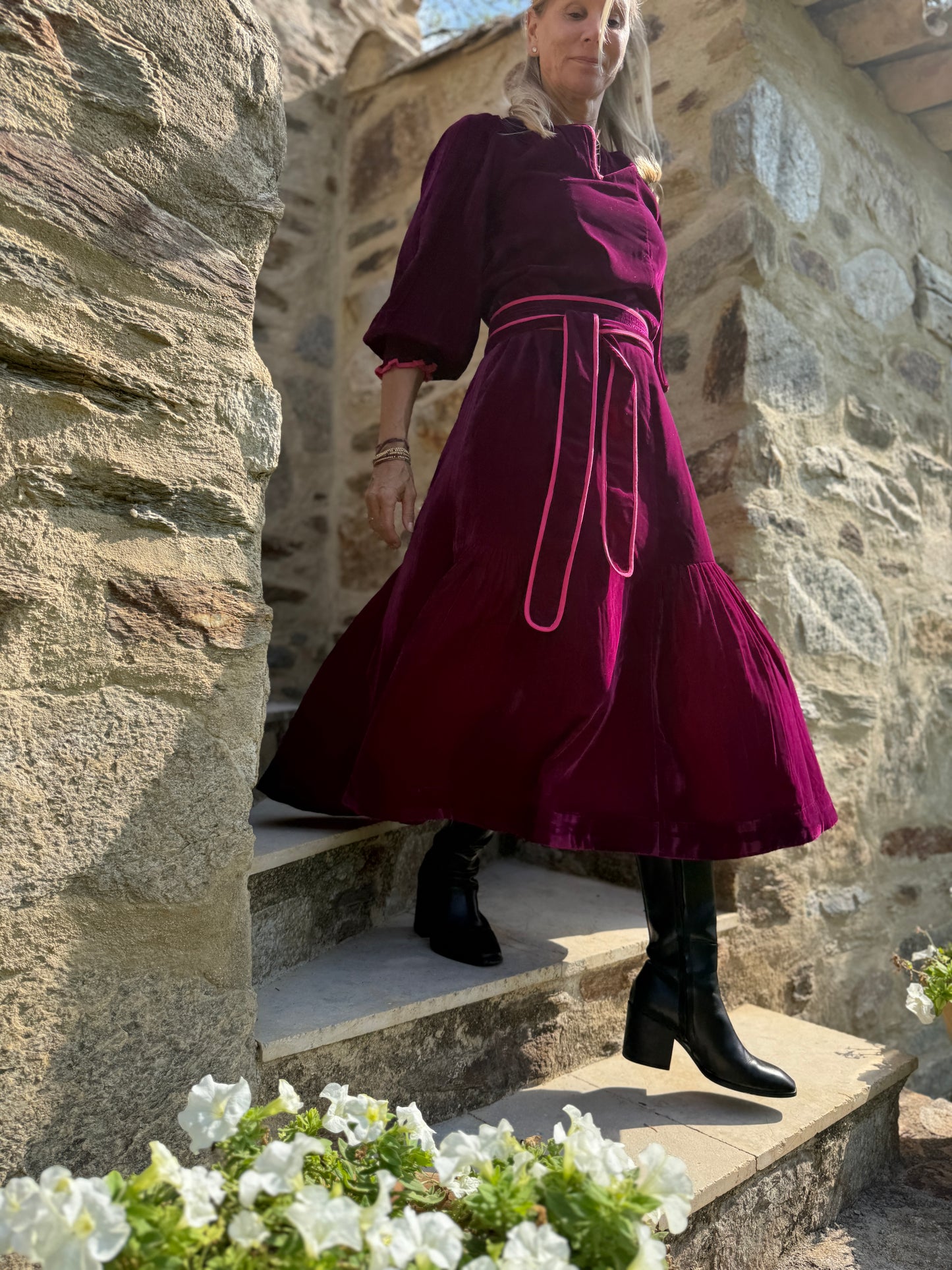 Freya - Burgundy Velvet - shipping mid next week