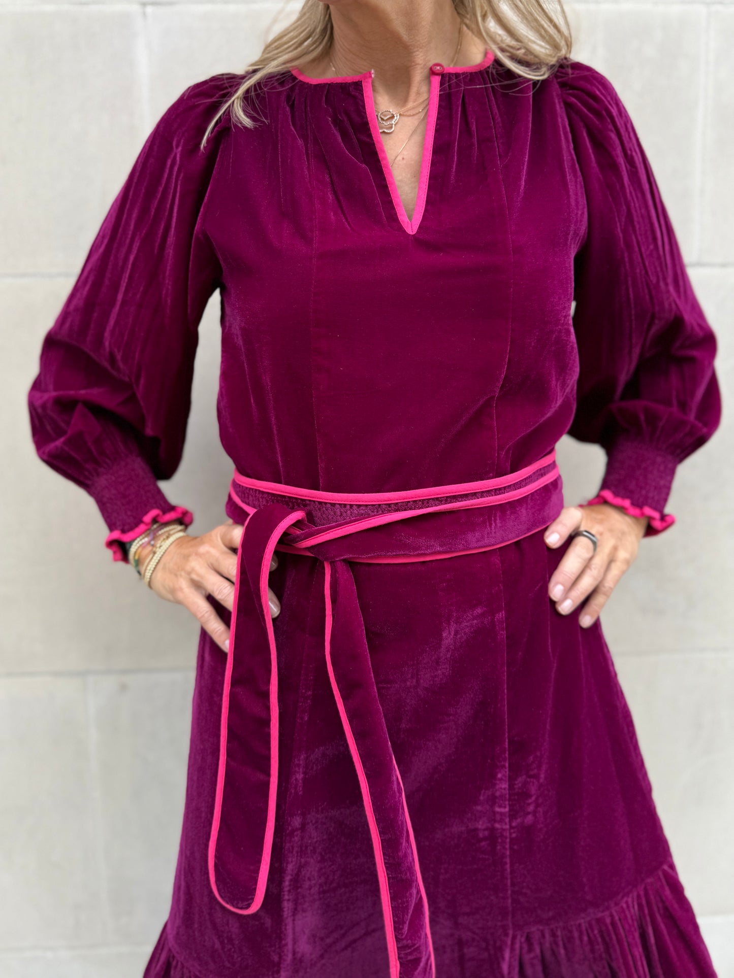 Freya - Burgundy Velvet - shipping mid next week