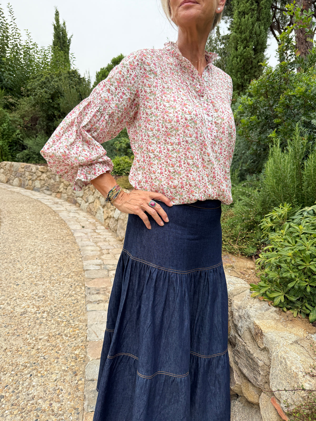 Amy Blouse - Garden Ditsy