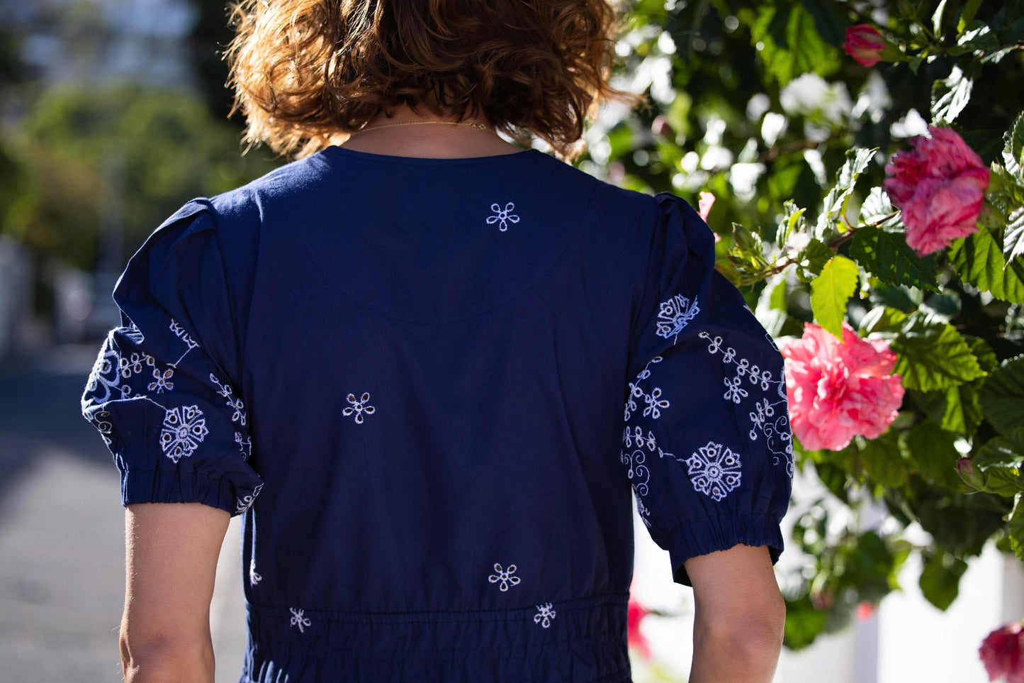 Lily - Navy Poplin