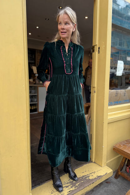 Deborah - Teal Green Velvet (pre-order - shipping wc 24th Nov)