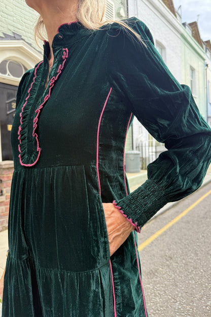 Deborah - Teal Green Velvet (pre-order - shipping wc 24th Nov)