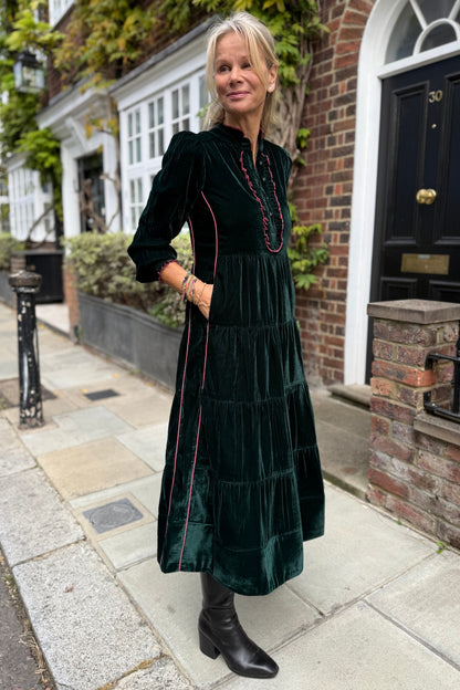 Deborah - Teal Green Velvet (pre-order - shipping wc 24th Nov)