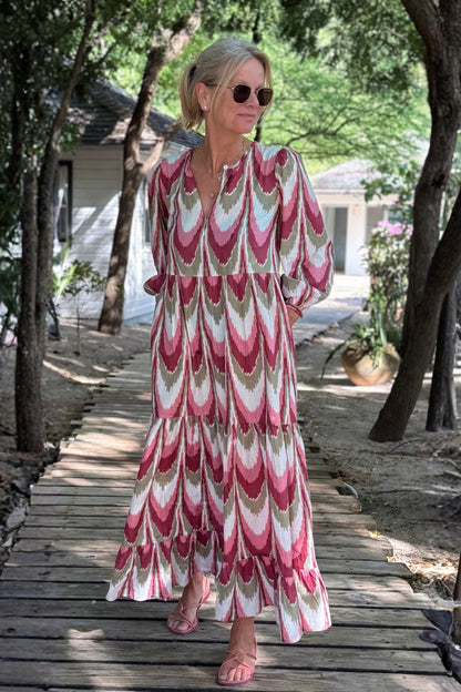 Pippa - Big Pink Ikat (pre-order for delivery w/c 9th Feb)