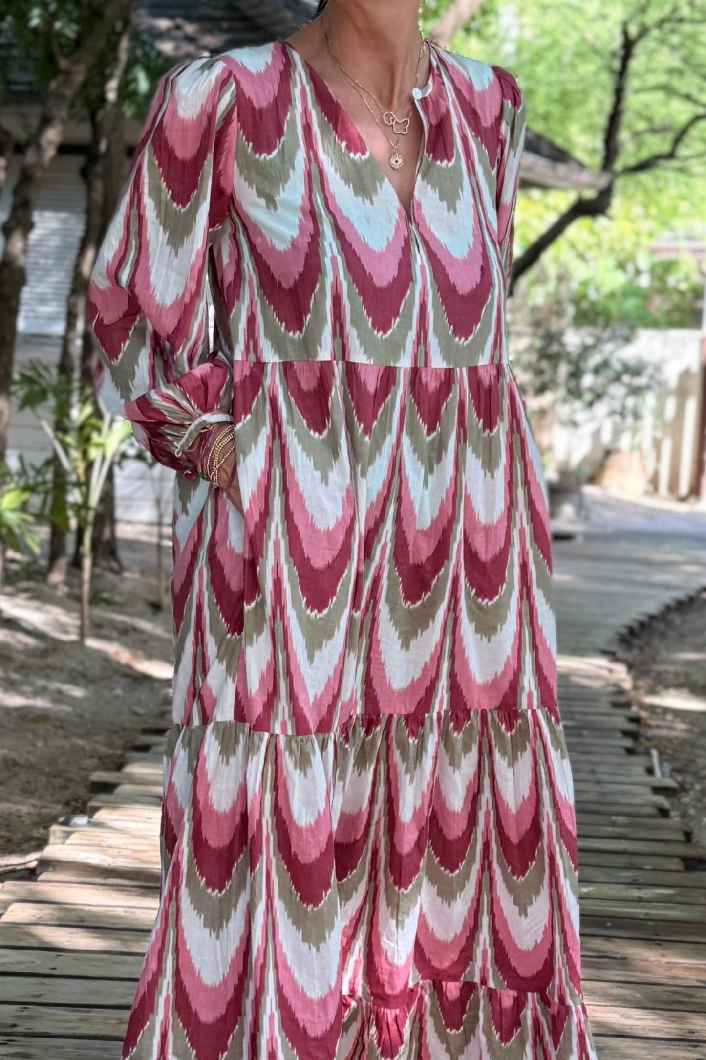 Pippa - Big Pink Ikat (pre-order for delivery w/c 9th Feb)