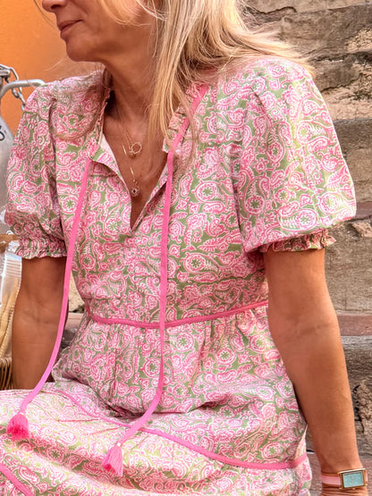 Tasha Dress - Little Pink Paisley
