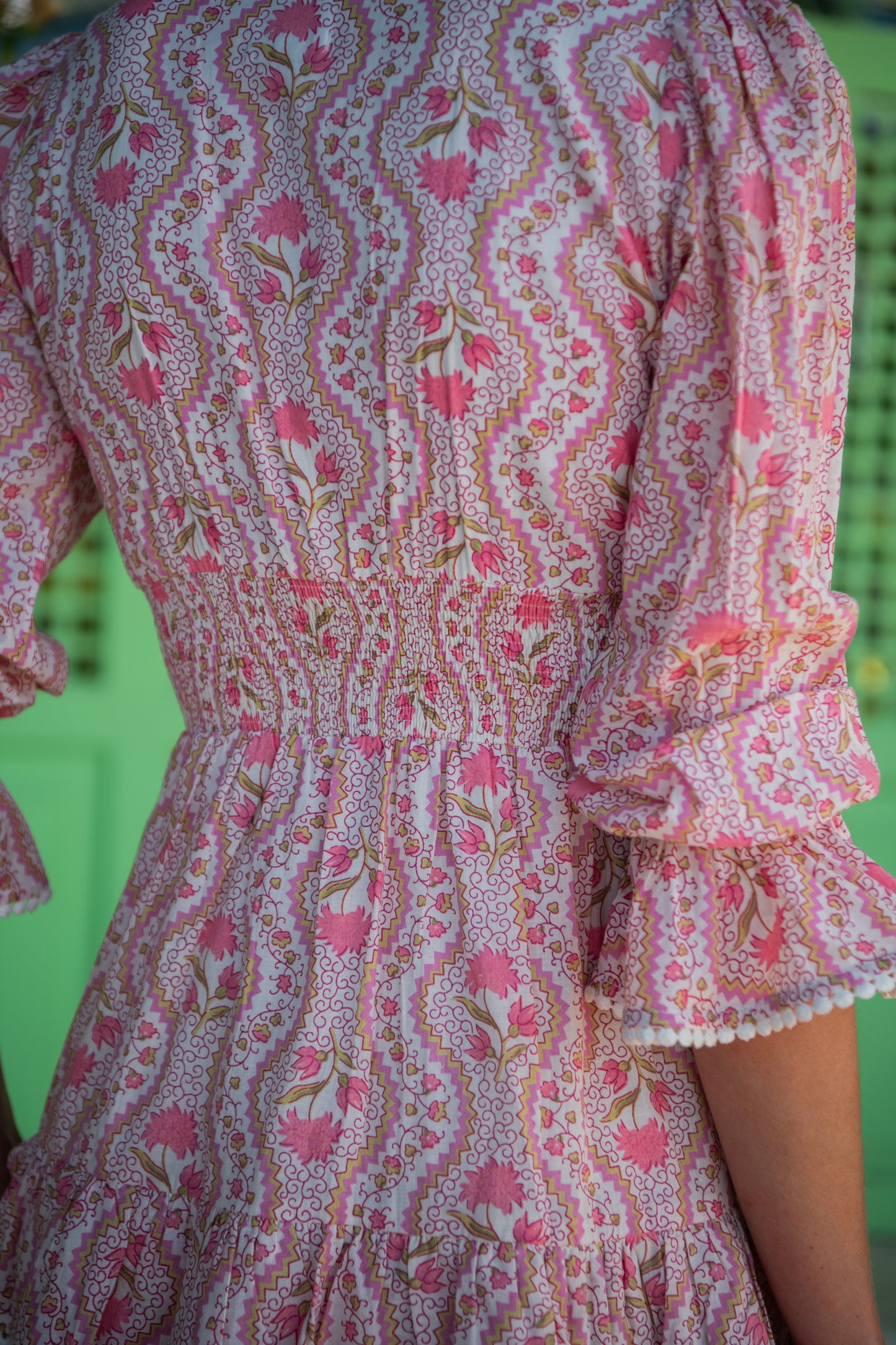 Eliza Mini - Pink Trellis