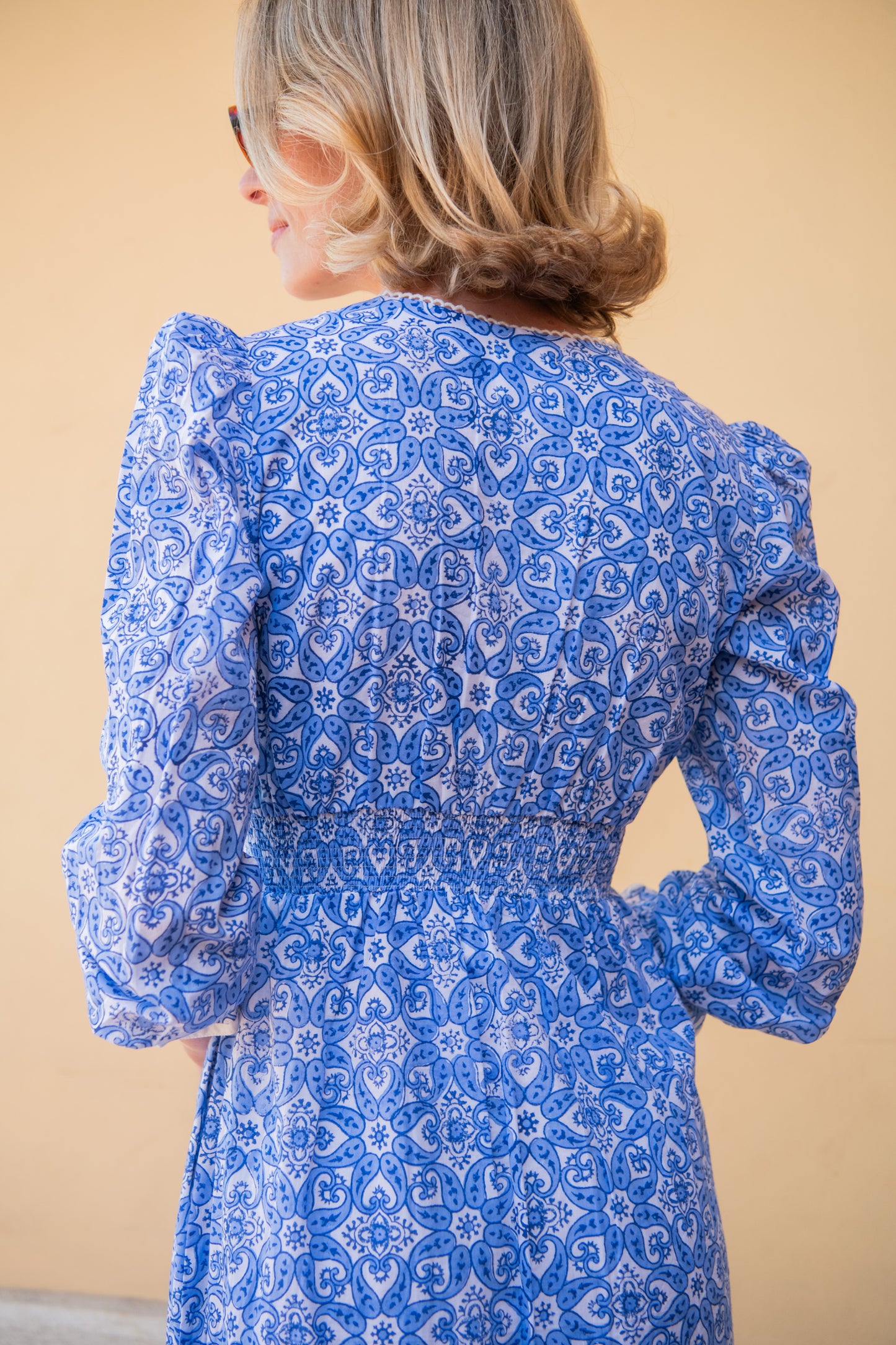 Olivia - Blue Catherine Wheel