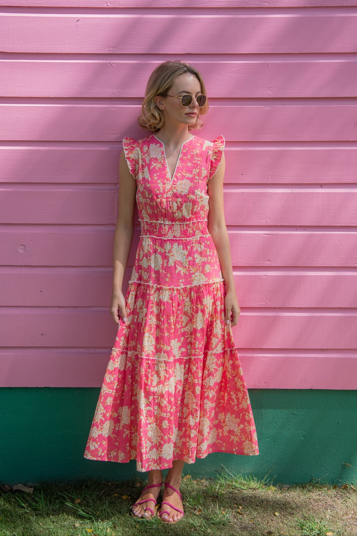 Nanda Dress - Fuchsia Rose