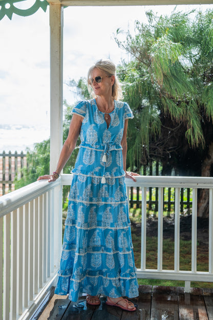 Sabrina - Big Blue Paisley