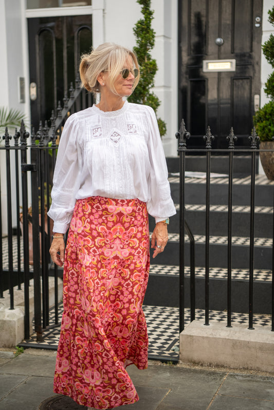 Dalia Skirt - Raspberry Ripple