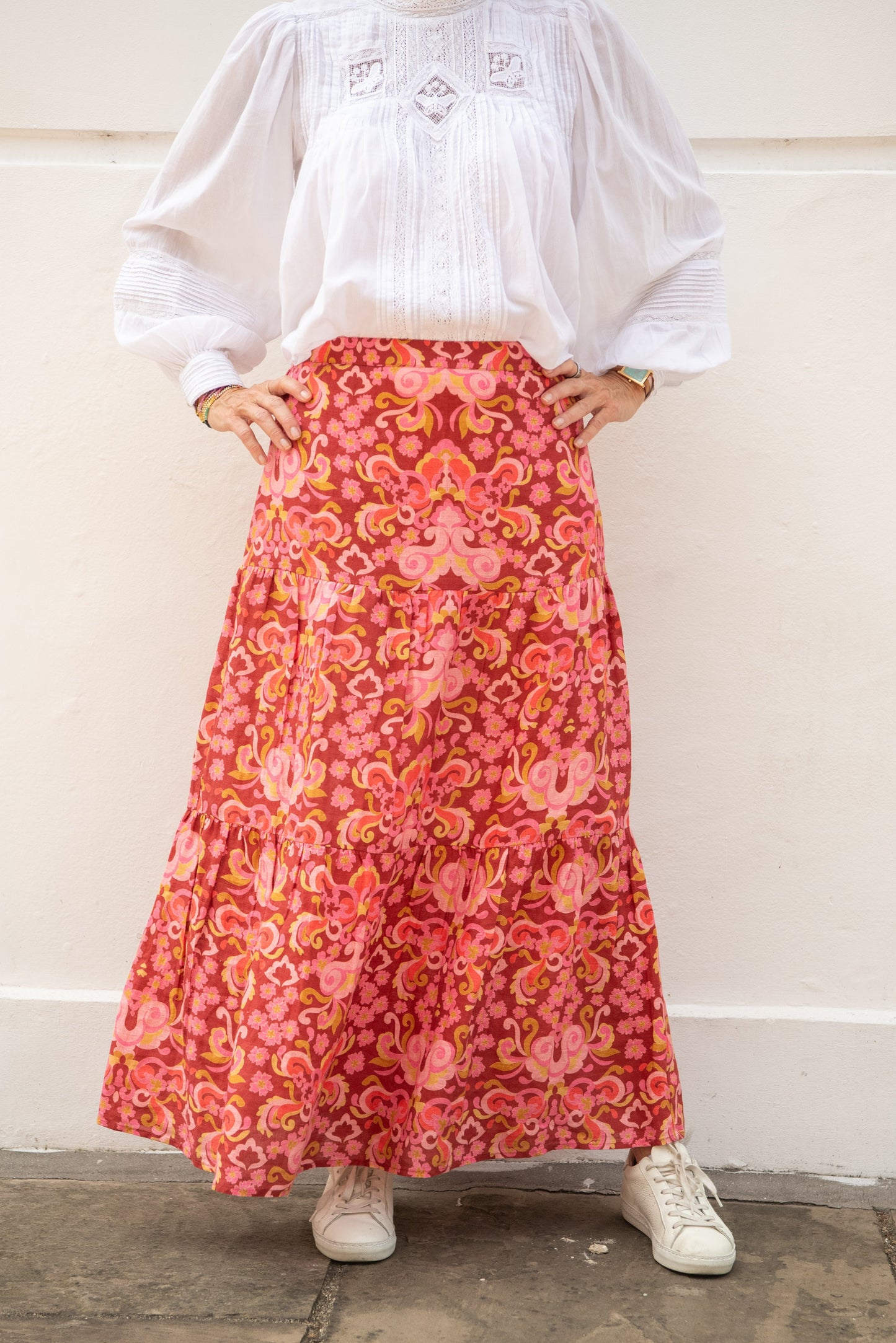 Dalia Skirt - Raspberry Ripple