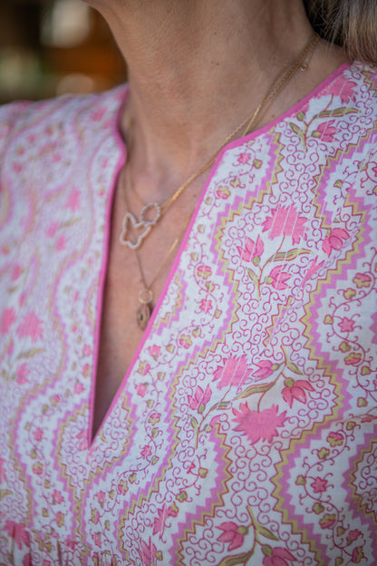 Tara - Pink Trellis (pre-order for delivery w/c 9th Feb)