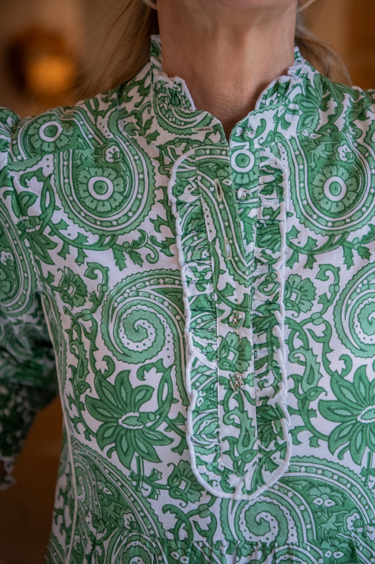 Deborah - Green Paisley (pre-order for delivery w/c 9th Feb)