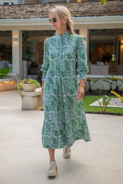 Deborah - Green Paisley (pre-order for delivery w/c 9th Feb)