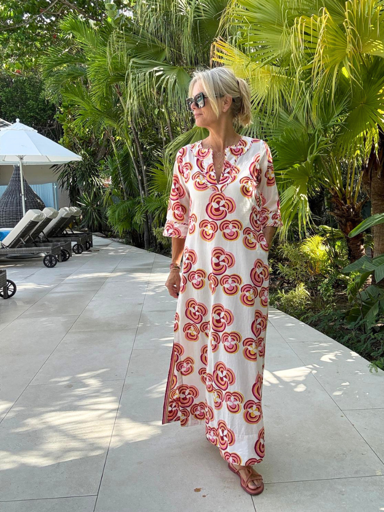 Martine Kaftan Dress - Bubbles