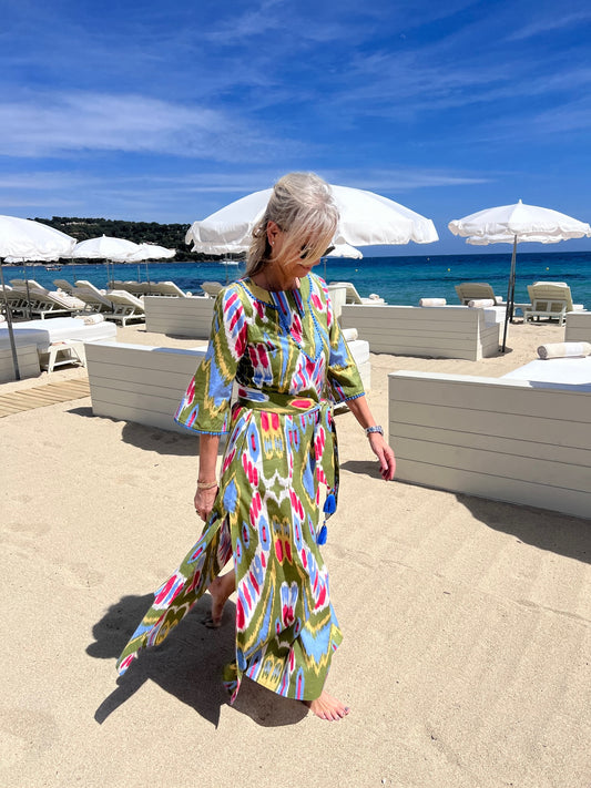 Martine - Green Ikat