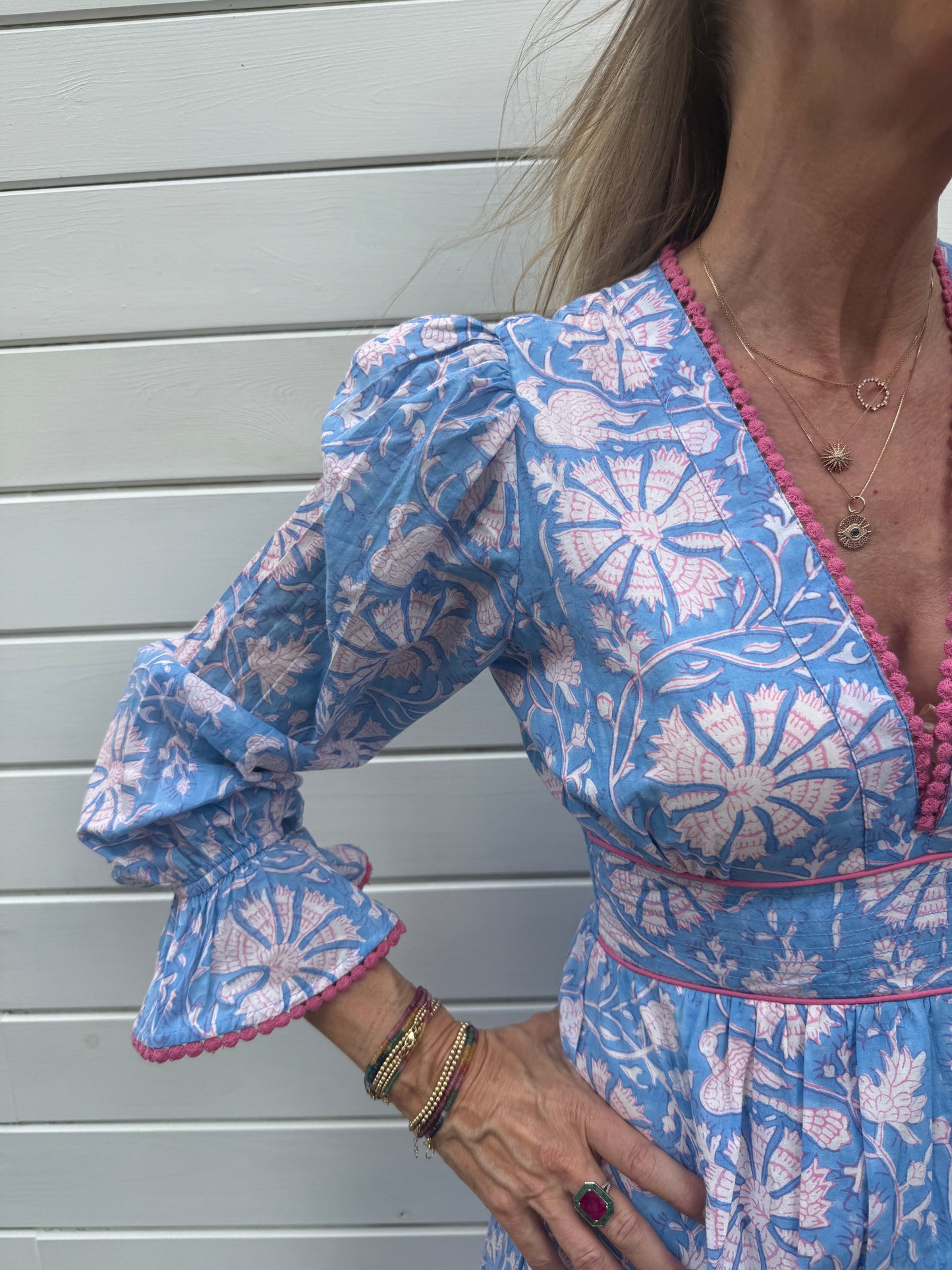 Eliza Dress - Blue Cornflower