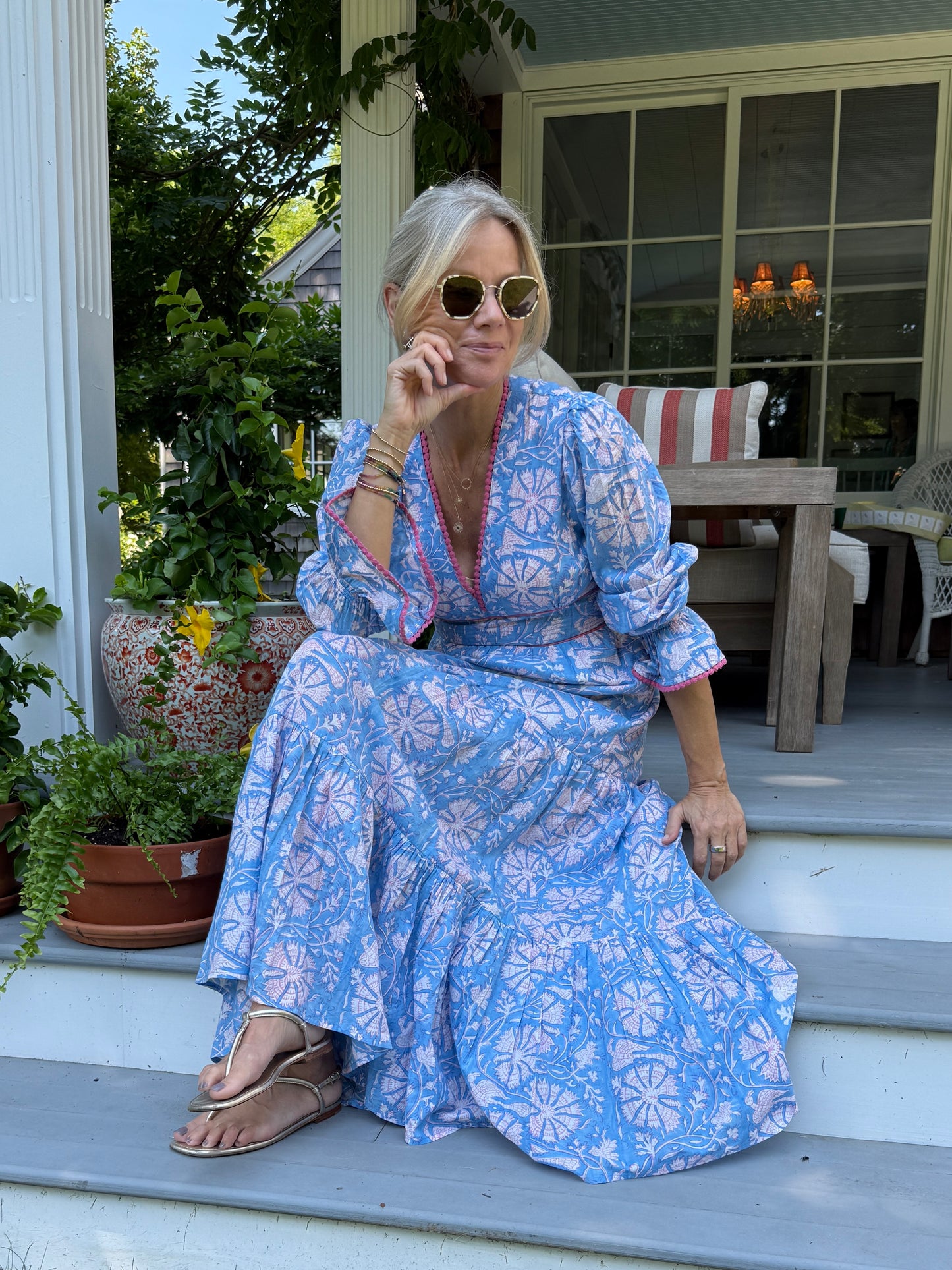 Eliza Dress - Blue Cornflower