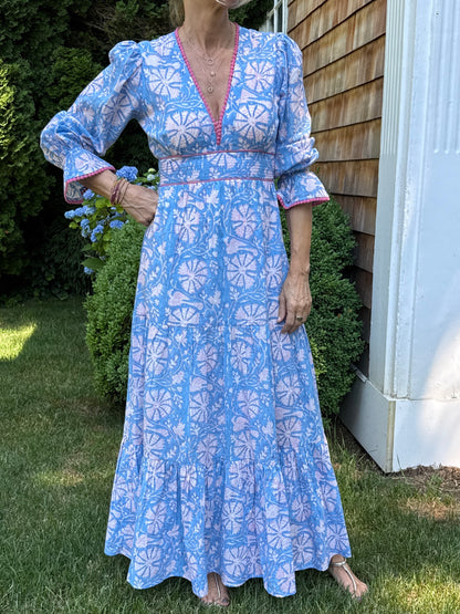 Eliza Dress - Blue Cornflower
