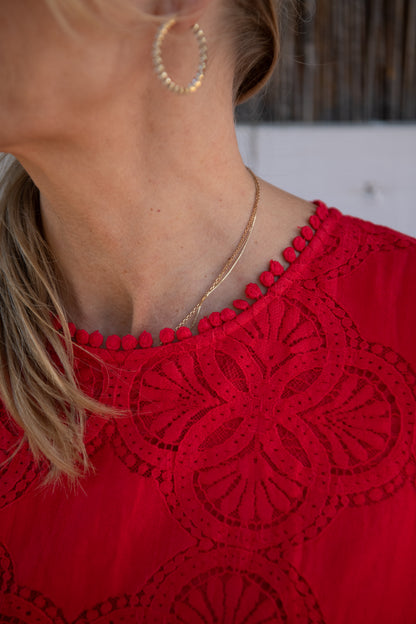 Clarence - Red Lace