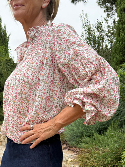 Amy Blouse - Garden Ditsy