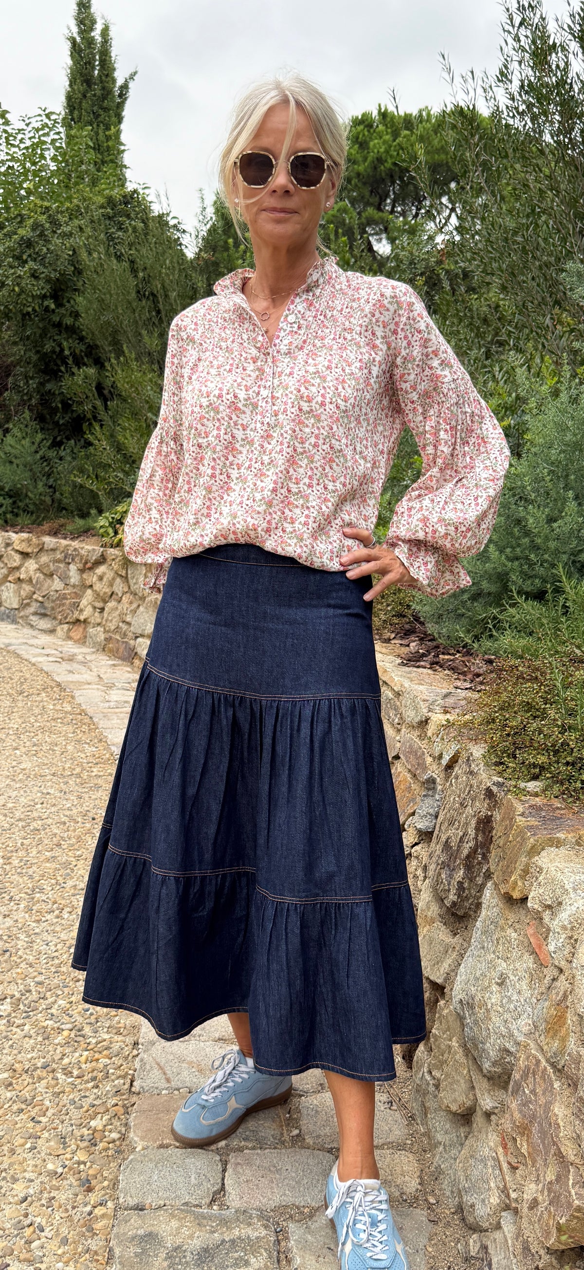 Amy Blouse - Garden Ditsy