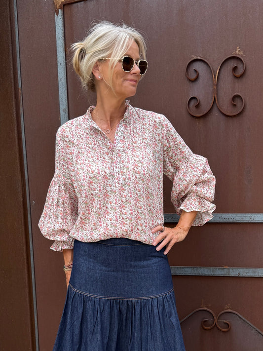 Amy Blouse - Garden Ditsy