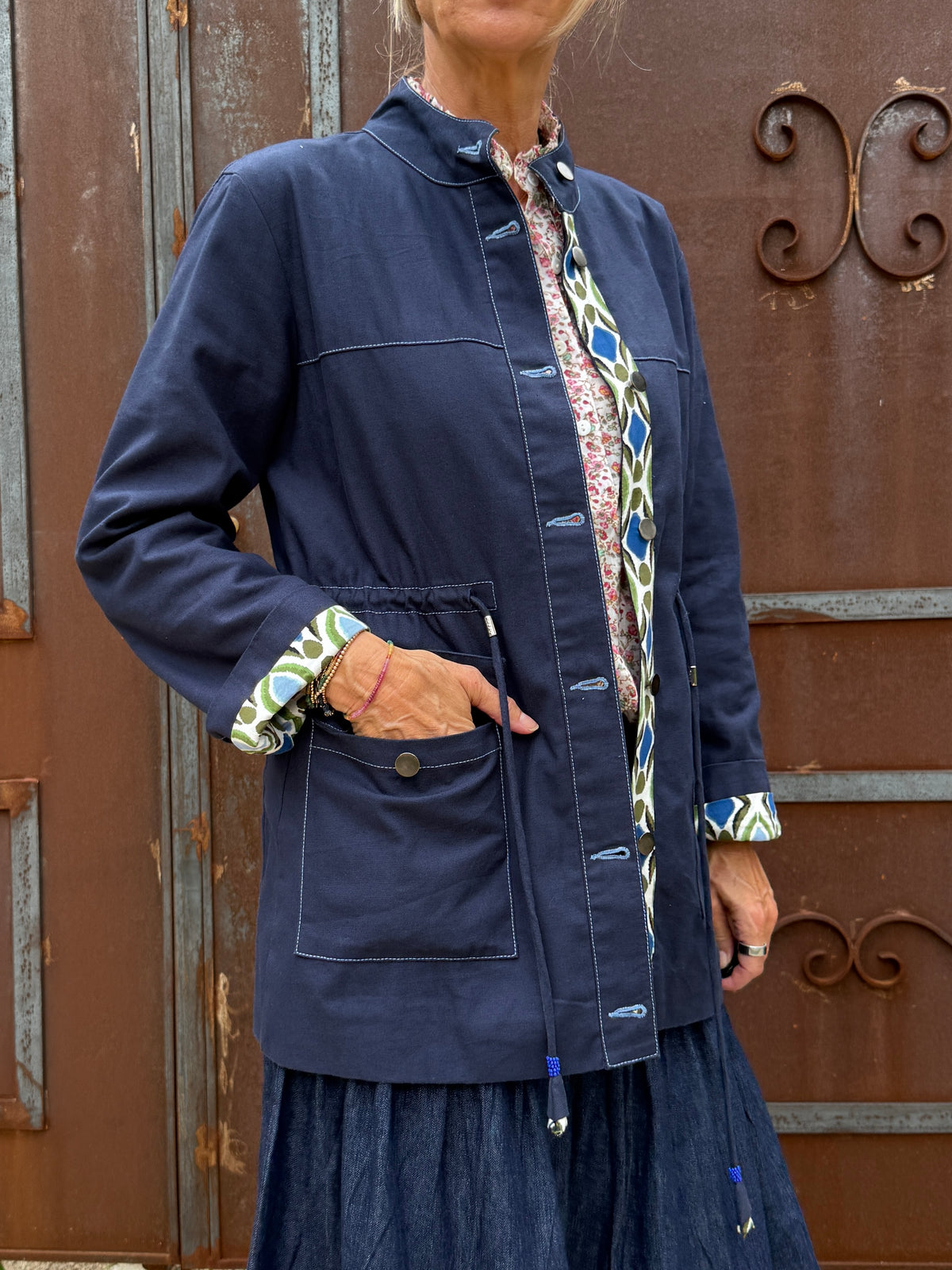 Safari Jacket - Navy