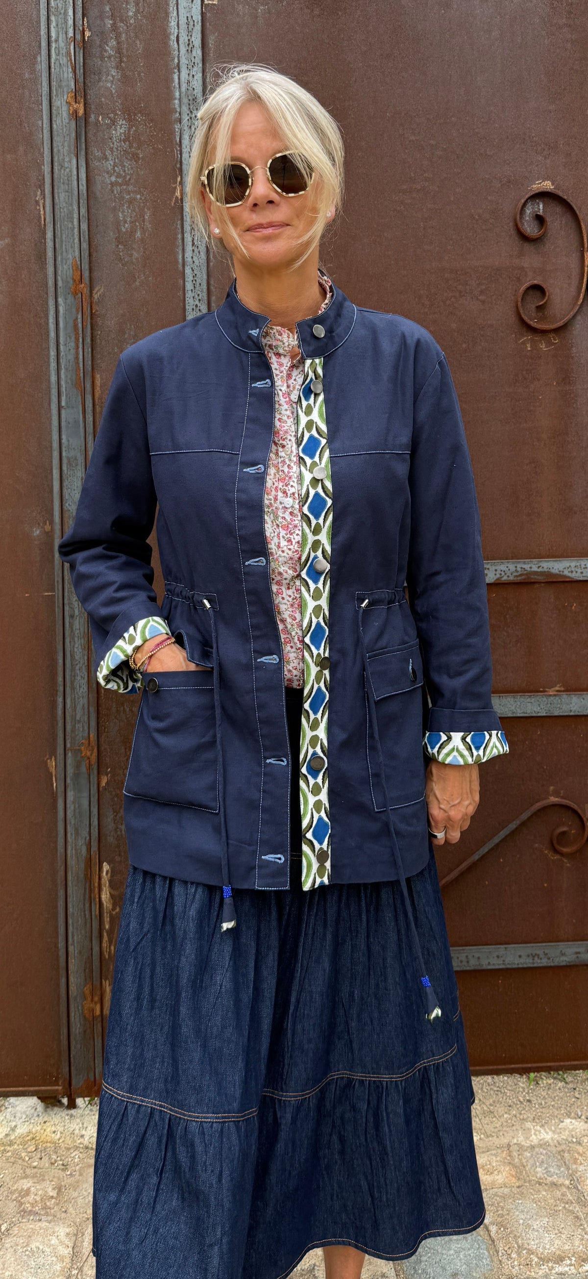 Safari Jacket - Navy