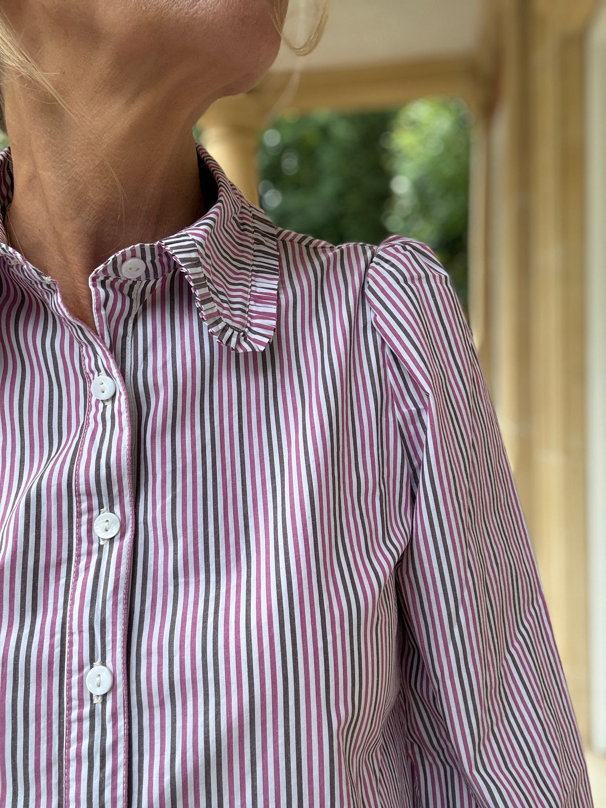 Bella Blouse - Multi Stripe