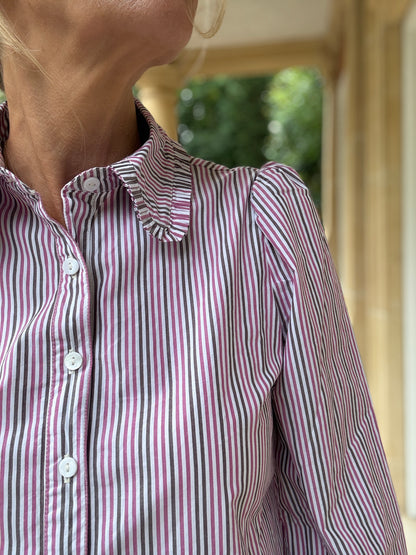 Bella Blouse - Multi Stripe