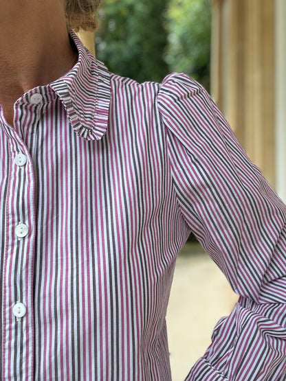 Bella Blouse - Multi Stripe