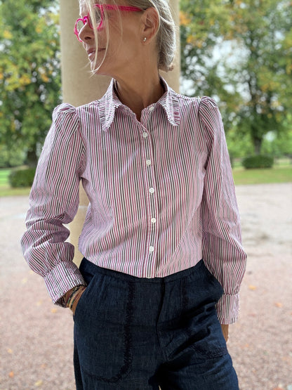 Bella Blouse - Multi Stripe