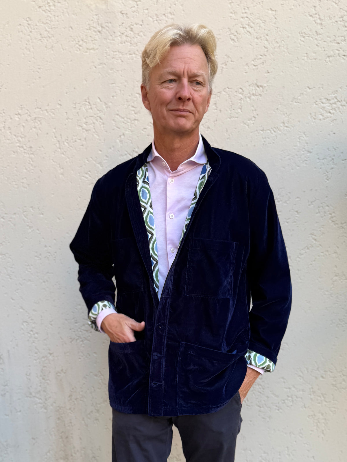 Tom Velvet Jacket - Navy - Shipping wc 12th Oct