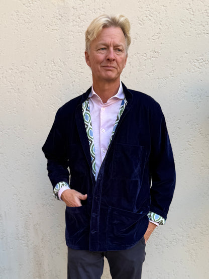 Tom Velvet Jacket - Navy - Shipping wc 12th Oct