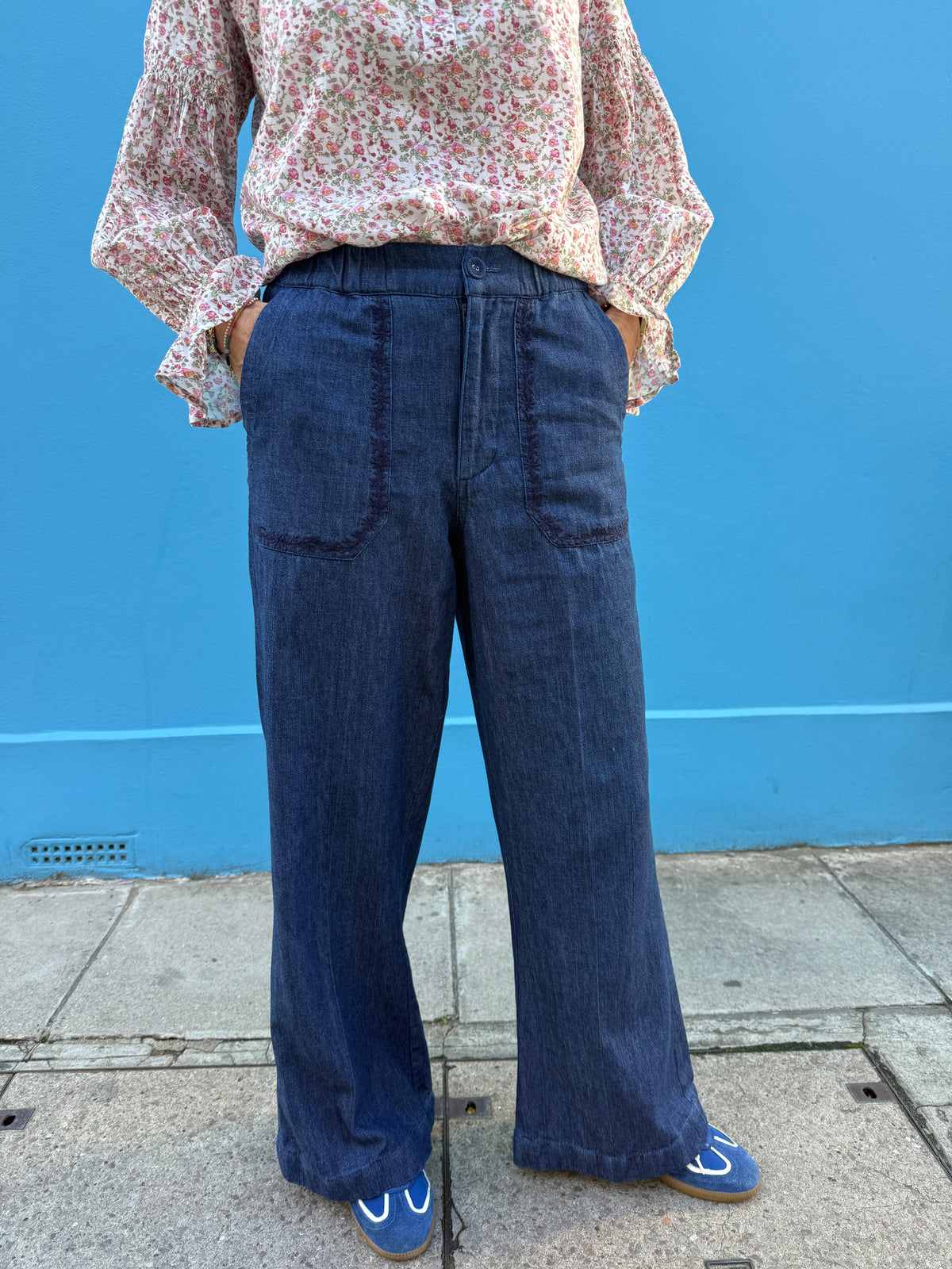 Paige Trousers - Embroidered Denim - WATCH VIDEO BEFORE YOU BUY!!!
