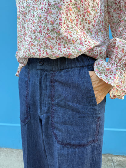 Paige Trousers - Embroidered Denim - WATCH VIDEO BEFORE YOU BUY!!!