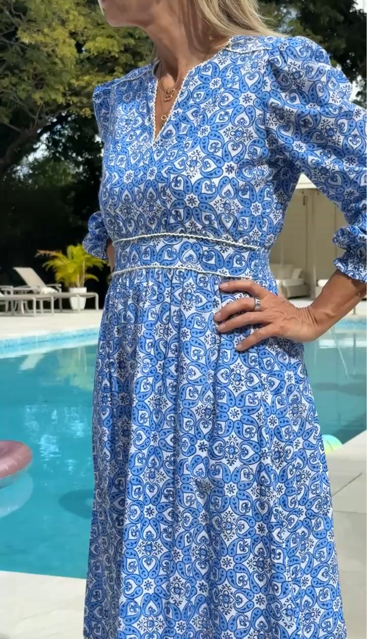 Olivia - Blue Catherine Wheel (pre-order for delivery w/c 9th Feb)