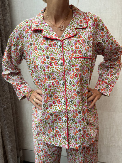 Pyjama Set - Orange Meadow