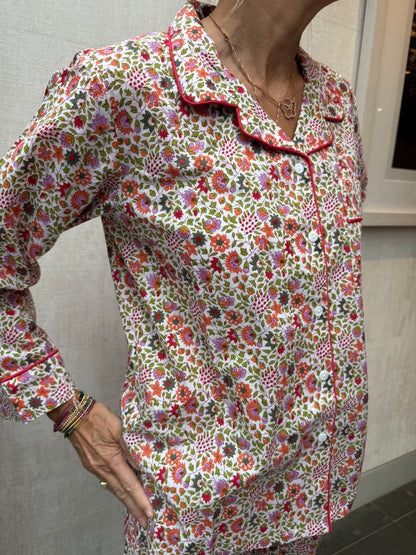 Pyjama Set - Orange Meadow