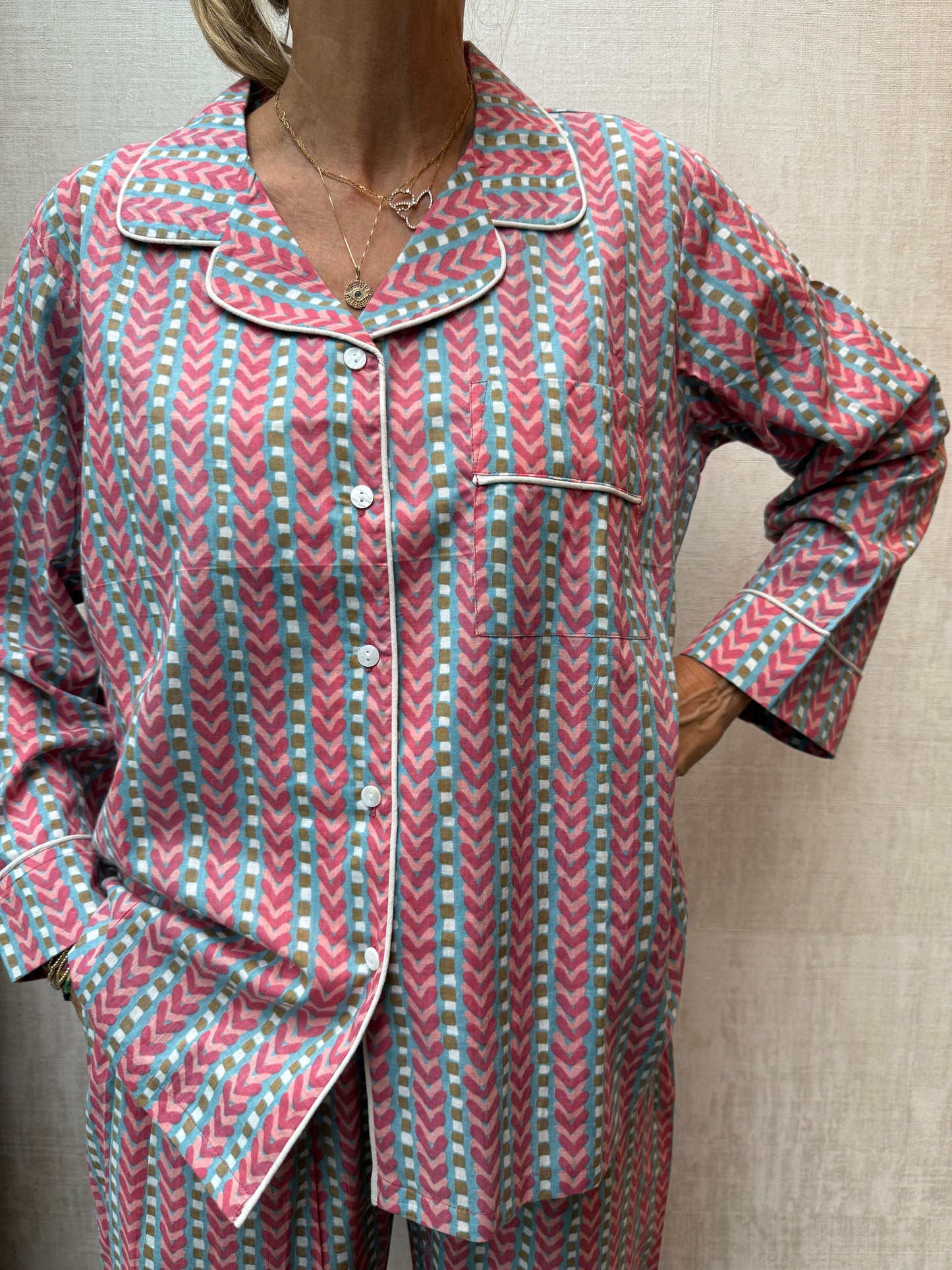 Pyjama Set - Ice Cream Stripe