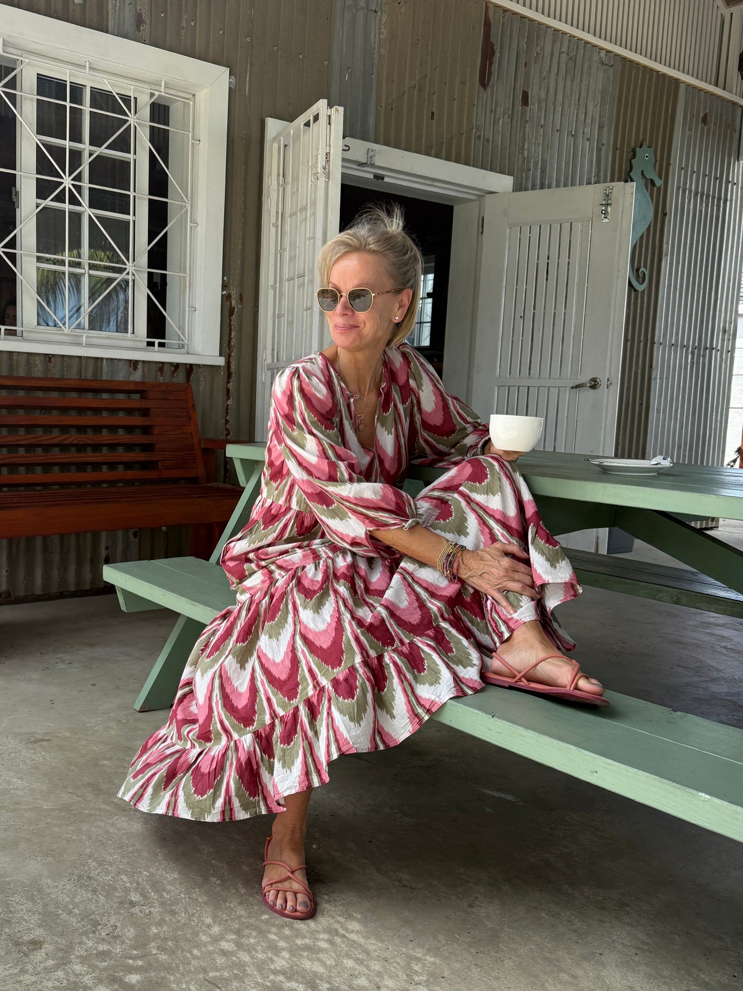 Pippa - Big Pink Ikat (pre-order for delivery w/c 9th Feb)