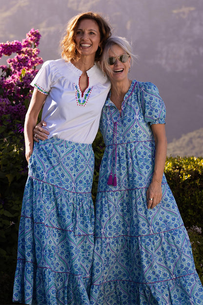 Margot - White Embroidered Poplin