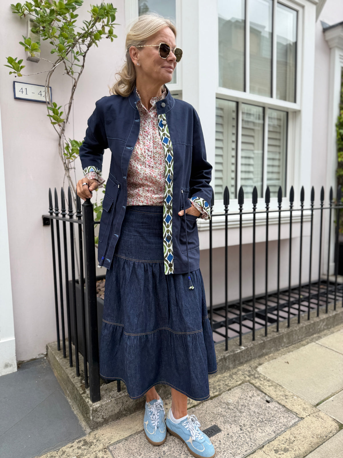 Amy Blouse - Garden Ditsy