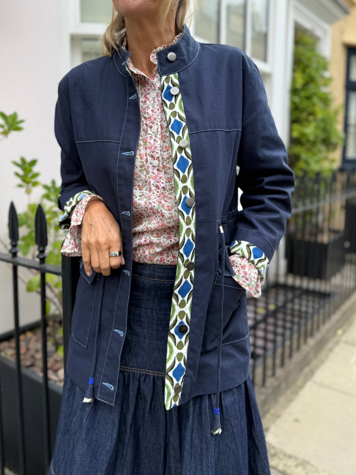 Safari Jacket - Navy