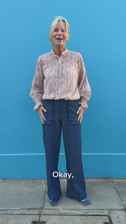 Paige Trousers - Embroidered Denim - WATCH VIDEO BEFORE YOU BUY!!!